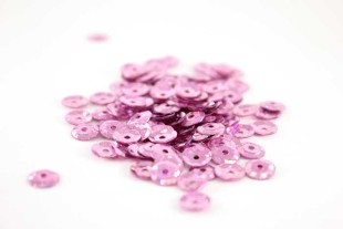 Пайетки с голографией 6мм 10грамм св. сиреневый