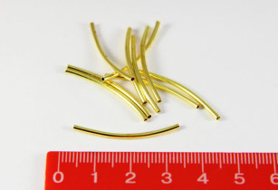 бусины металлические трубочки