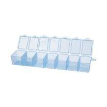 " Gamma" контейнер для бисера пластик T- 35 голубой\ прозрачный