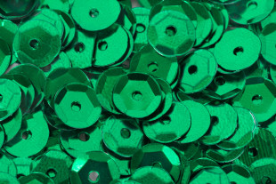 Пайетки " Zlatka" россыпью ZC 6 мм 10 г №08 зеленый