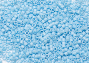 Бисер Япония MIYUKI Delica цилиндр 10/0 5 г DBM-0879 голубое небо непрозрачный радужный матовый